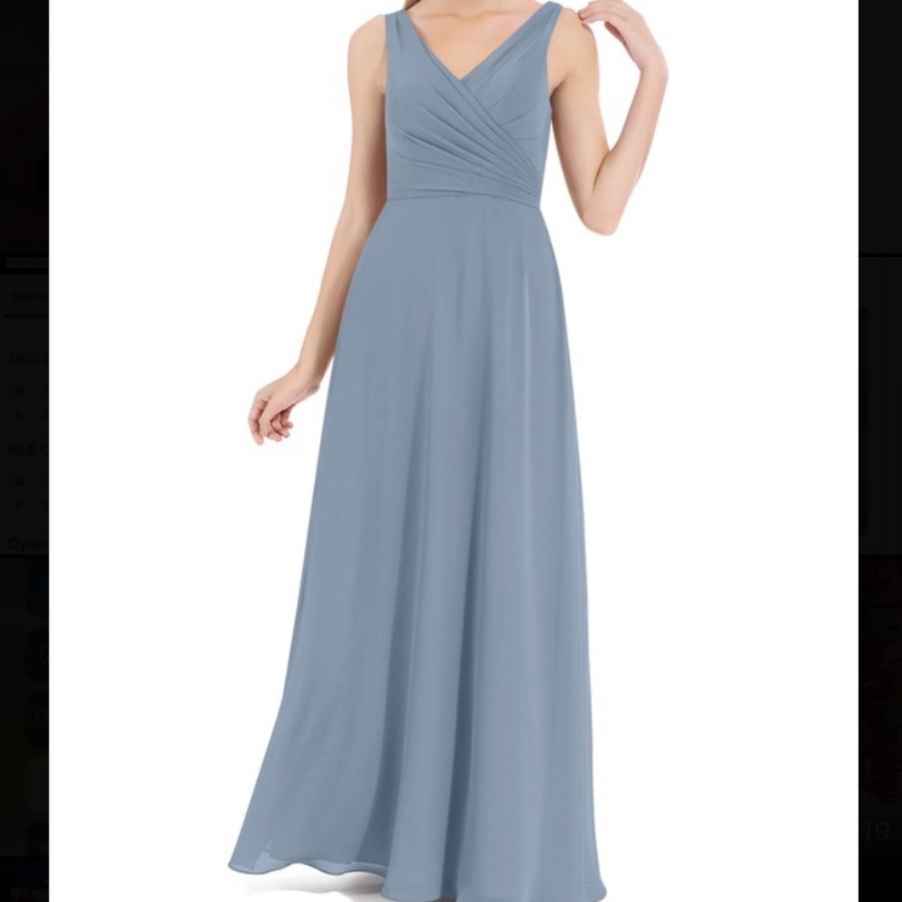 NWT Azazie bridesmaid dress. Style - Nala. Dusty Blue
